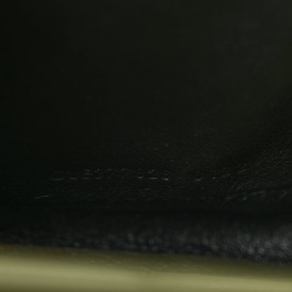 Saint Laurent Grain De Poudre Matelasse Chevron Monogram Chain Wallet Pistachio 7 of 12