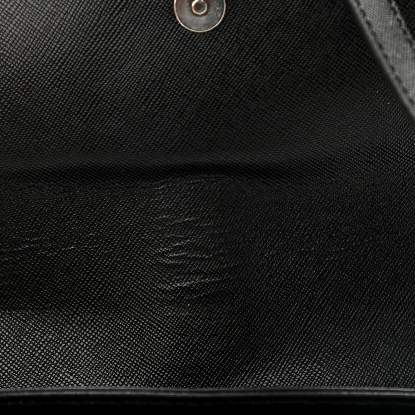 Textured Calfskin Shoulder Bag Black