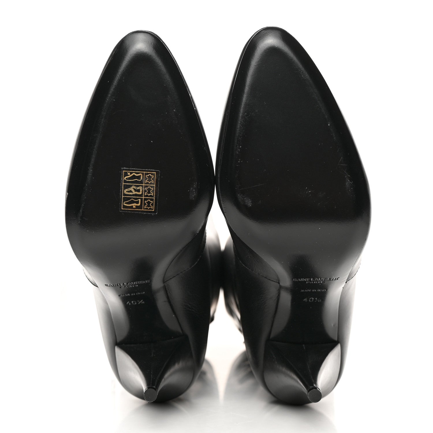 Saint Laurent Lambskin Koller 110 Tall Boots 40.5 Black 5 of 11