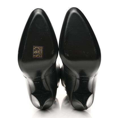 Saint Laurent Lambskin Koller 110 Tall Boots 40.5 Black 5 of 11