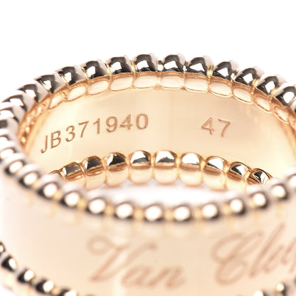 Van Cleef & Arpels 18K Yellow Gold Perlee Signature Ring 47 4.25 6 of 6