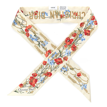Christian Dior Silk Hibiscus Mitzah Scarf Multicolor 1 of 3