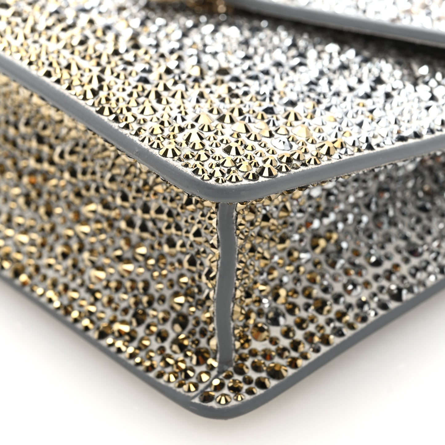 Crystal Serpenti Forever Mini Crossbody Bag Gold Silver