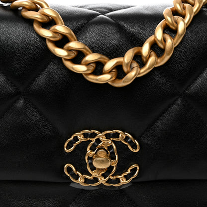 Chanel Lambskin Quilted Medium Chanel 19 Flap Black 8 of 10