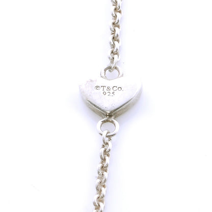 Tiffany Sterling Silver Elsa Peretti Open Heart Lariat Necklace 4 of 5
