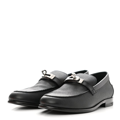 Hermes Epsom Womens Destin Loafer 35.5 Black 3 of 8