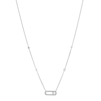 Messika 18K White Gold Diamond Move Uno Necklace 1 of 5
