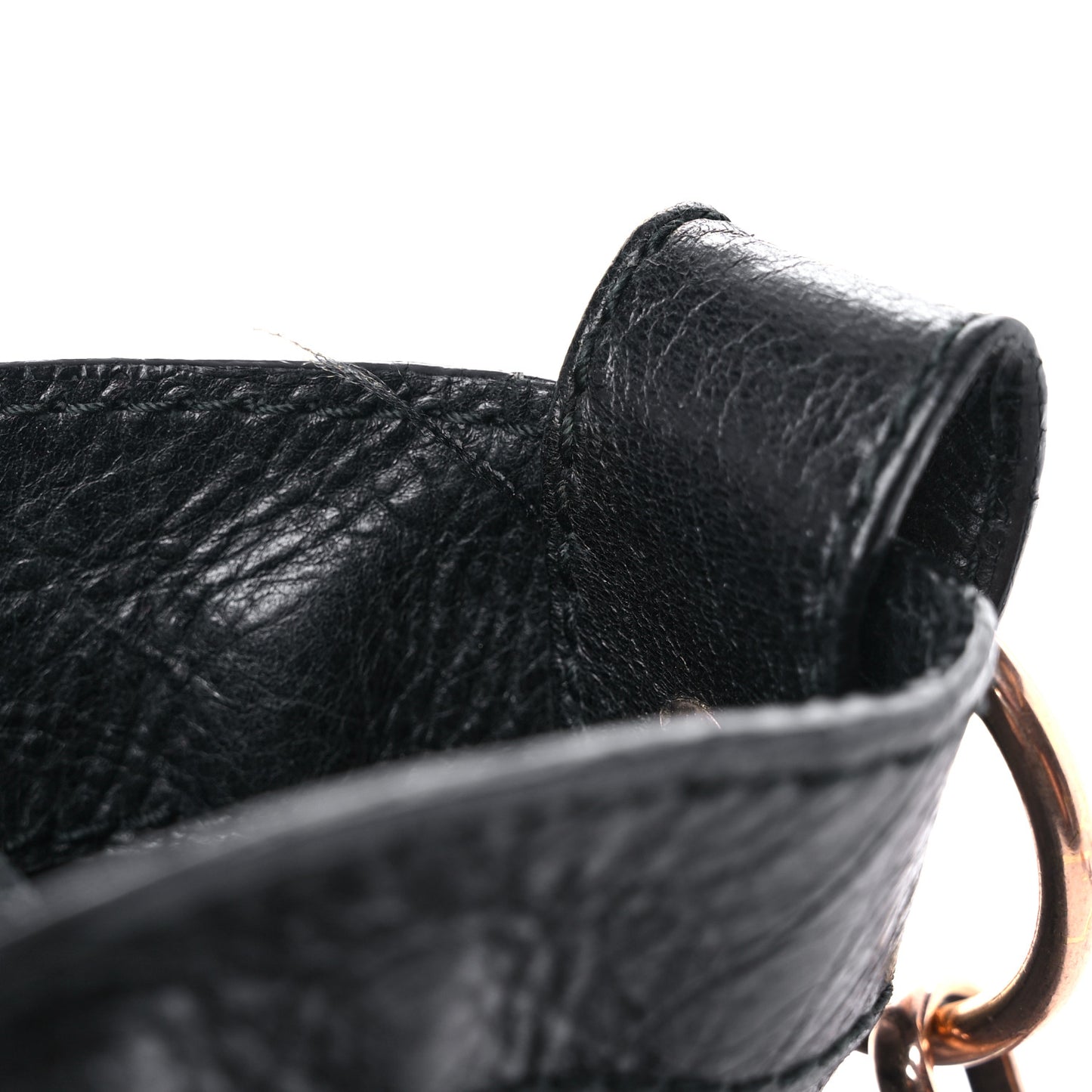 Agneau Giant 12 Rose Gold Hardware Town Black