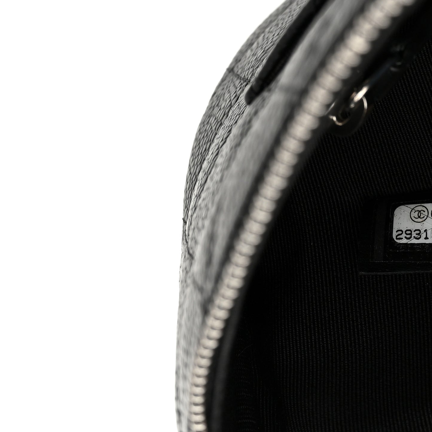 Caviar Quilted Zipped Multi Pouch Black