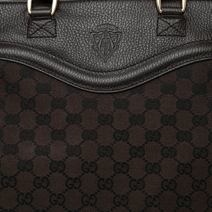 Gucci Monogram Crest Tote Brown 8 of 11