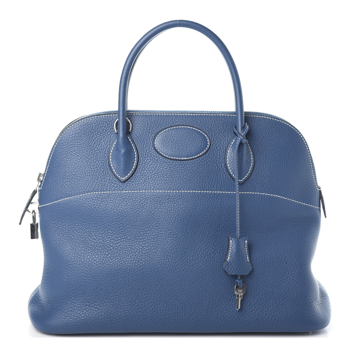 Hermes Taurillon Clemence Bolide 35 Bleu Thalassa 1 of 9