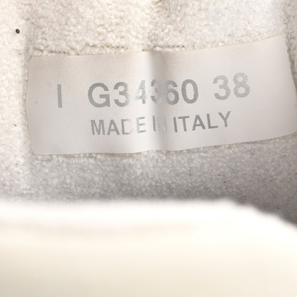 Chanel Suede Calfskin Fabric CC Sneakers 38 White 8 of 16