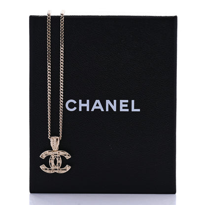 Chanel Tweed Effect CC Necklace Gold 6 of 6