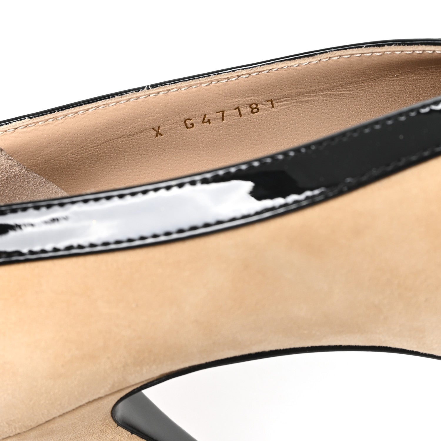 Chanel Suede Patent Calfskin Pumps 38.5 Beige Black 9 of 10