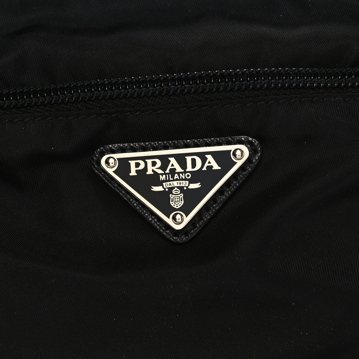 Prada Nylon Vela Flat Messenger Bag Black 7 of 9