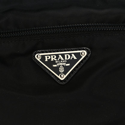 Prada Nylon Vela Flat Messenger Bag Black 7 of 9