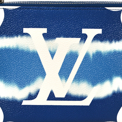 Louis Vuitton Monogram Giant Escale Double Zip Pochette Blue 10 of 10