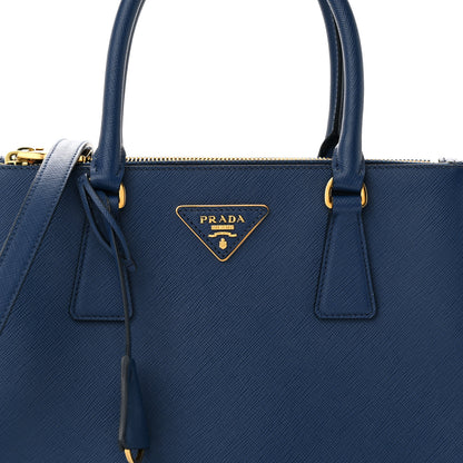 Prada Saffiano Lux Small Galleria Double Zip Tote Bluette 7 of 14