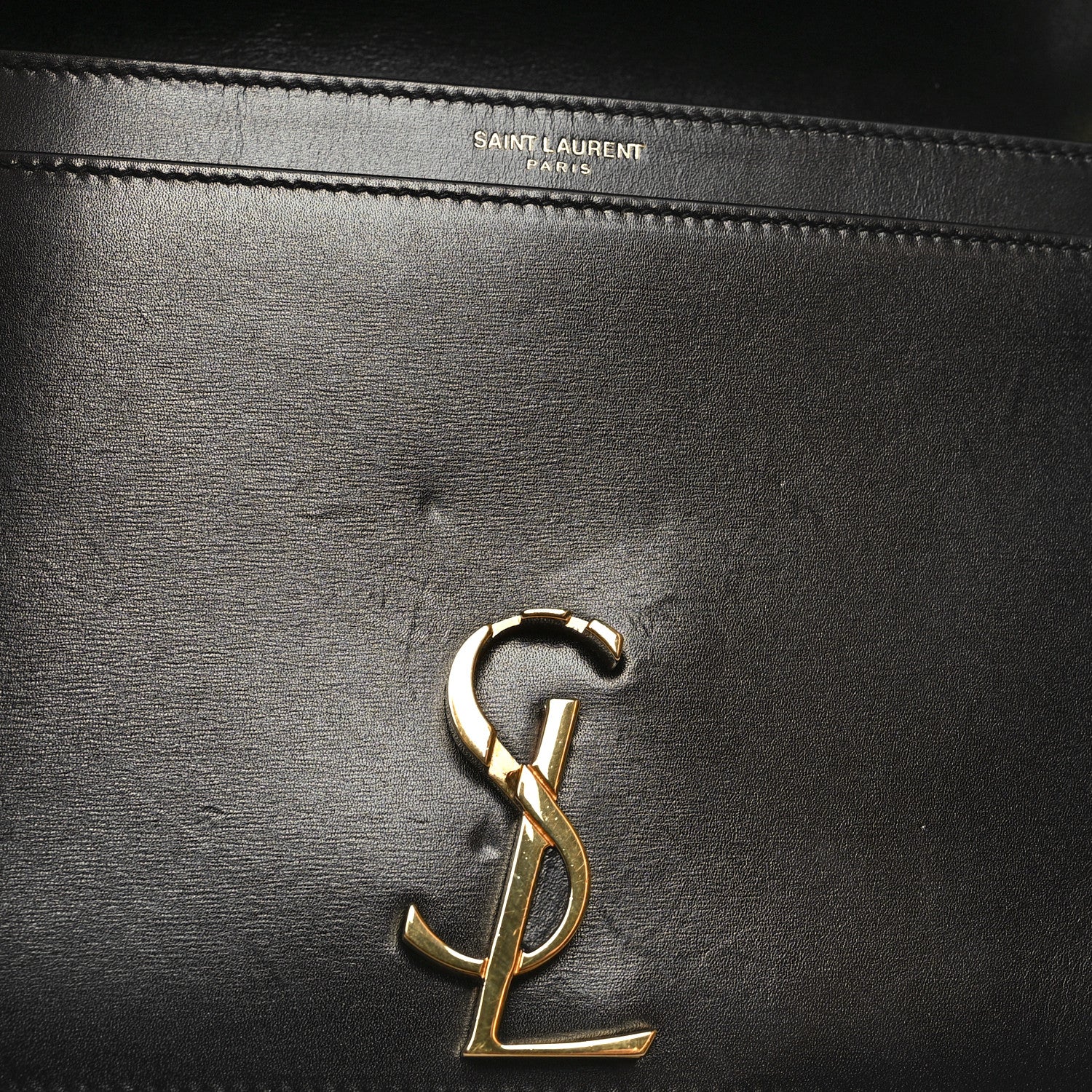 Saint Laurent Smooth Calfskin Monogram Cassandra Clasp Bag Black 13 of 13