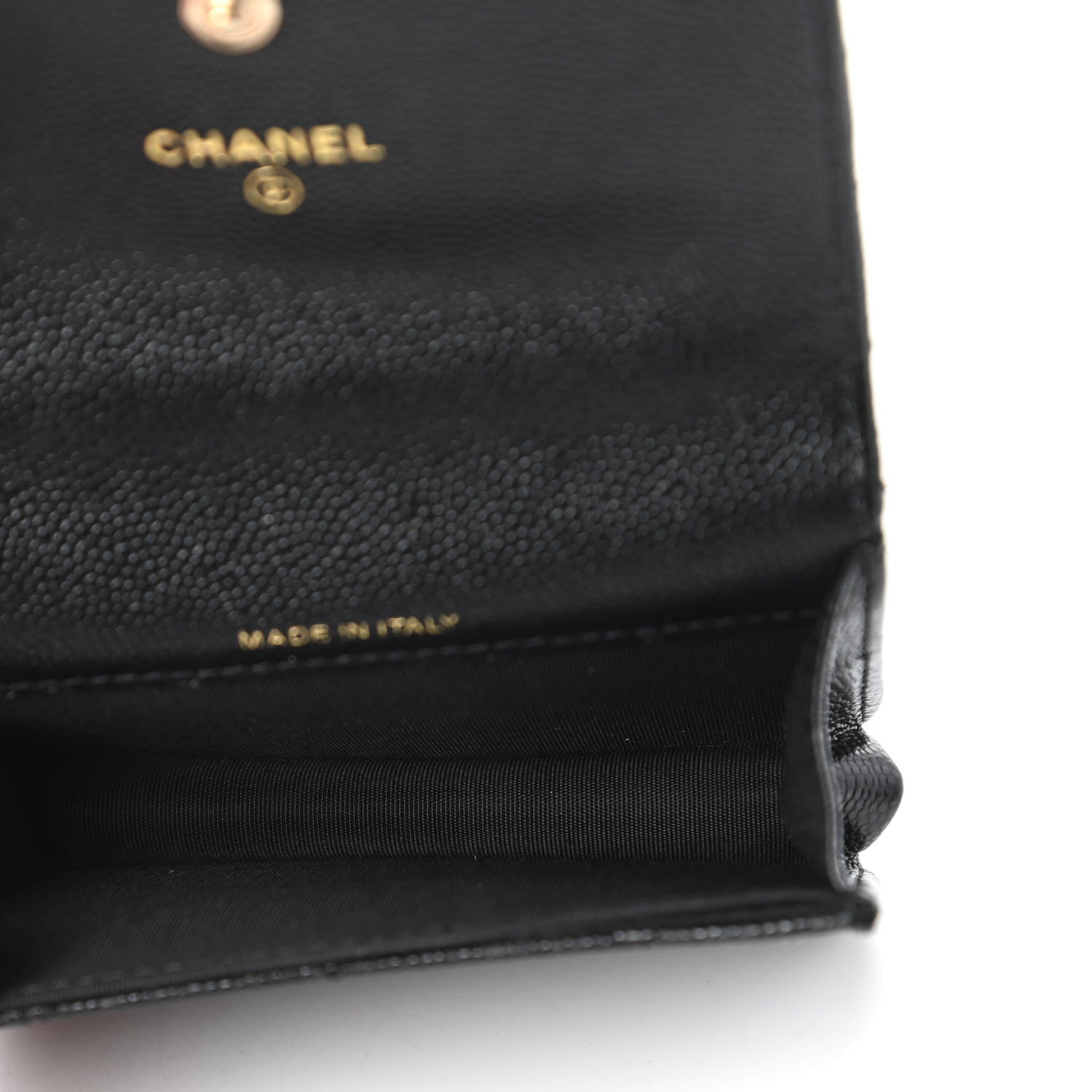 Chanel Caviar Quilted Mini Pearl On Top Coin Purse With Chain Black 5 of 12