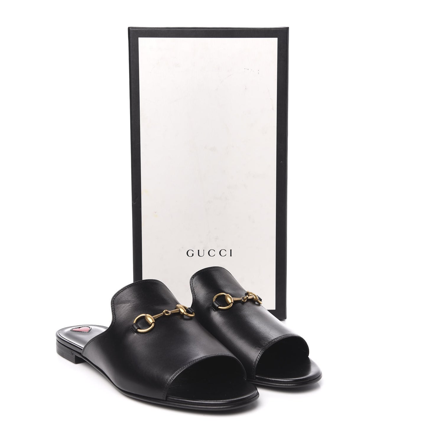 Malaga Kid Horsebit Slide Sandals 39.5 Black