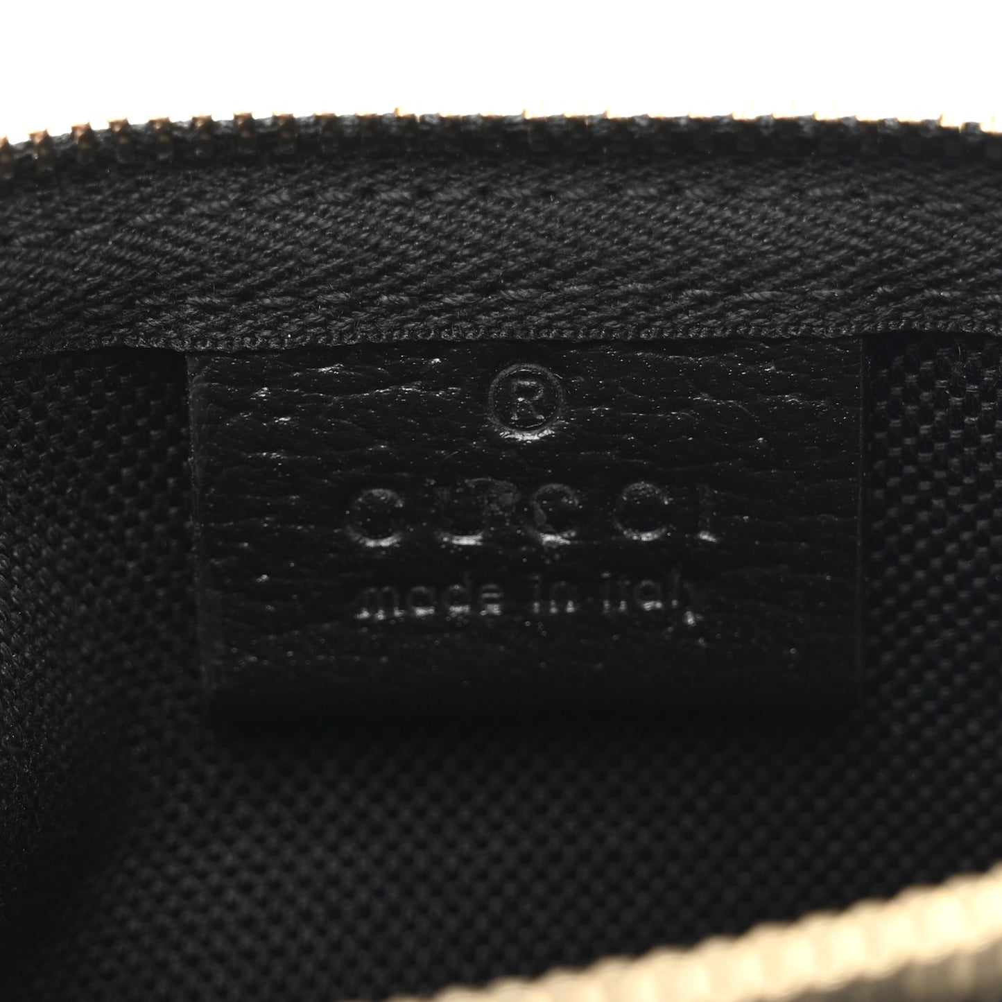 Denim GG Monogram Giglio Pouch Black White