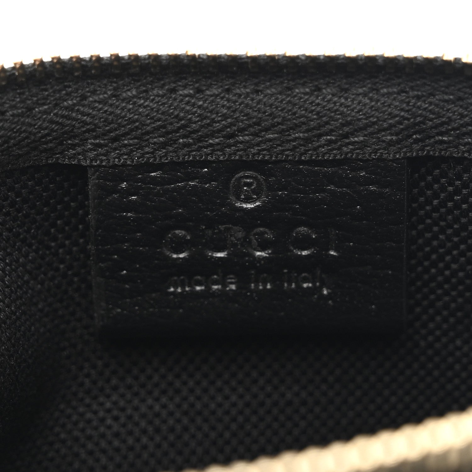 Gucci Denim GG Monogram Giglio Pouch Black White 6 of 7
