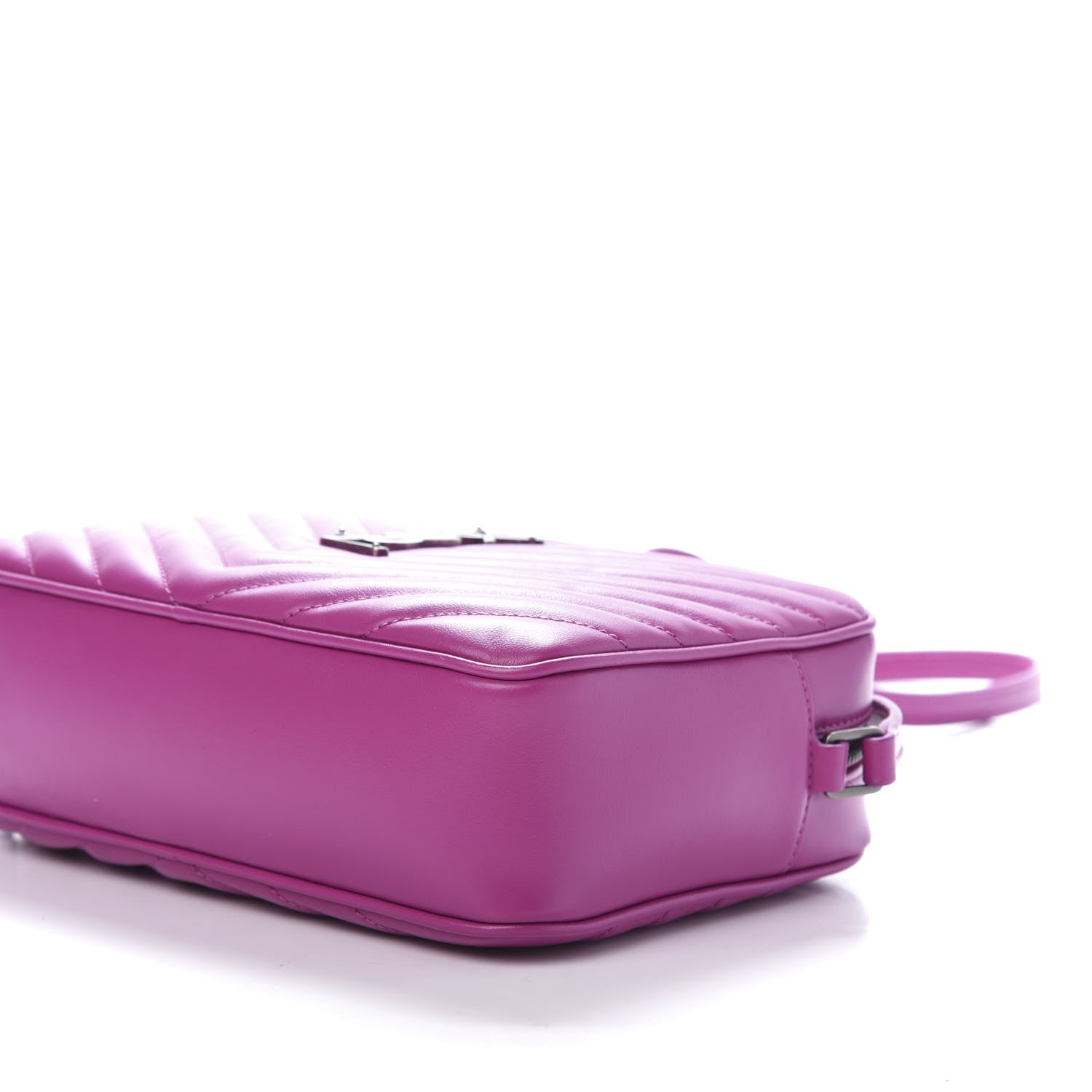Saint Laurent Calfskin Matelasse Monogram Lou Camera Bag Electric Fuchsia 8 of 11