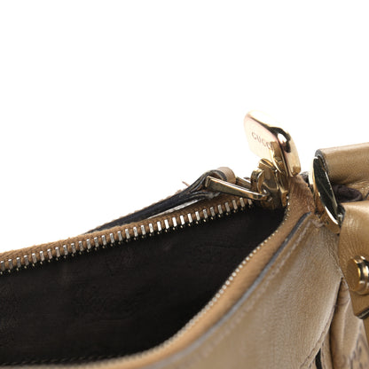 Gucci Metallic Guccissima Medium D Gold Hobo Gold 10 of 19
