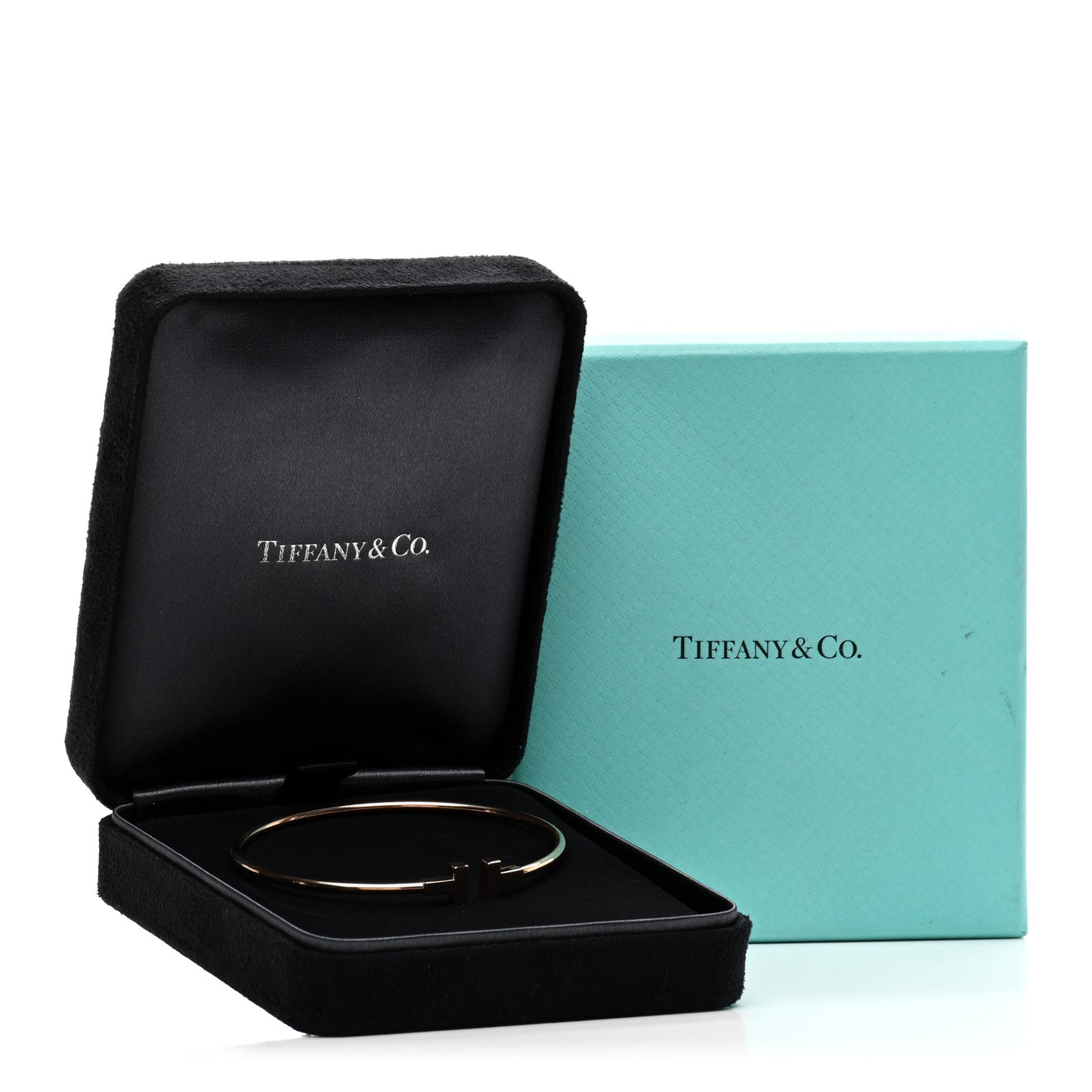 18K Rose Gold Narrow T Wire Bracelet