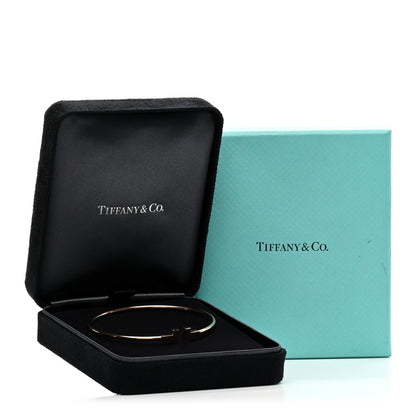 Tiffany 18K Rose Gold Narrow T Wire Bracelet 4 of 4