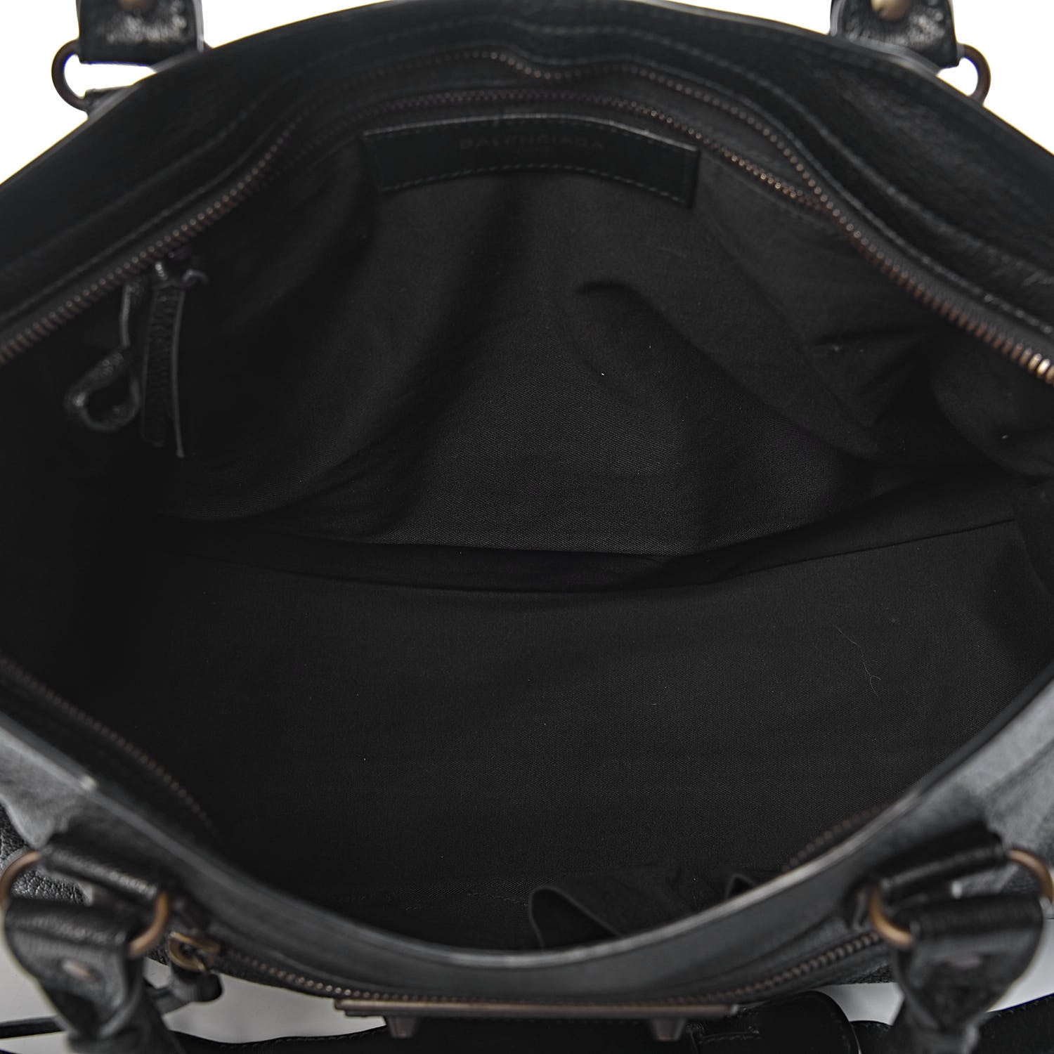 Balenciaga Chevre Classic Hardware Metallic Edge City Black 5 of 13