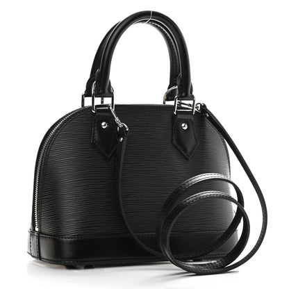 Louis Vuitton Epi Alma BB Black 3 of 9