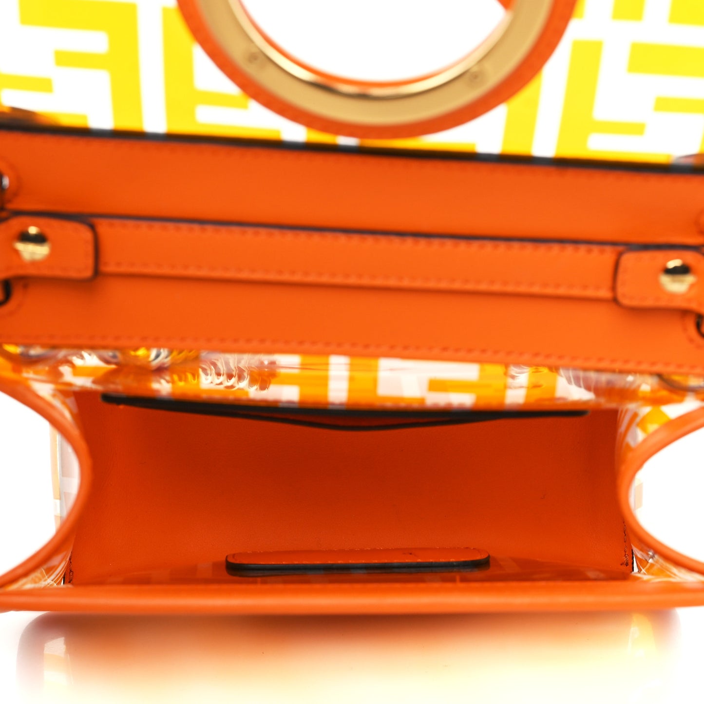 TPU FF Vitello Century F is Fendi Small Kan I Shoulder Bag Aranciata
