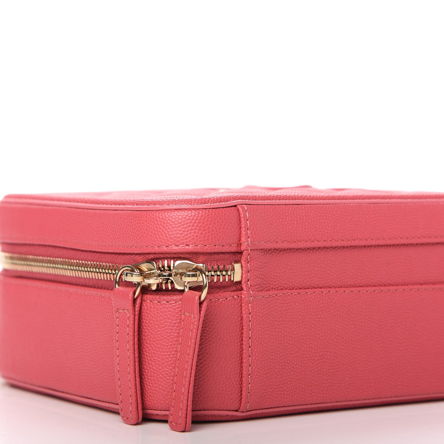 Caviar Quilted Medium CC Filigree Vanity Case Pink