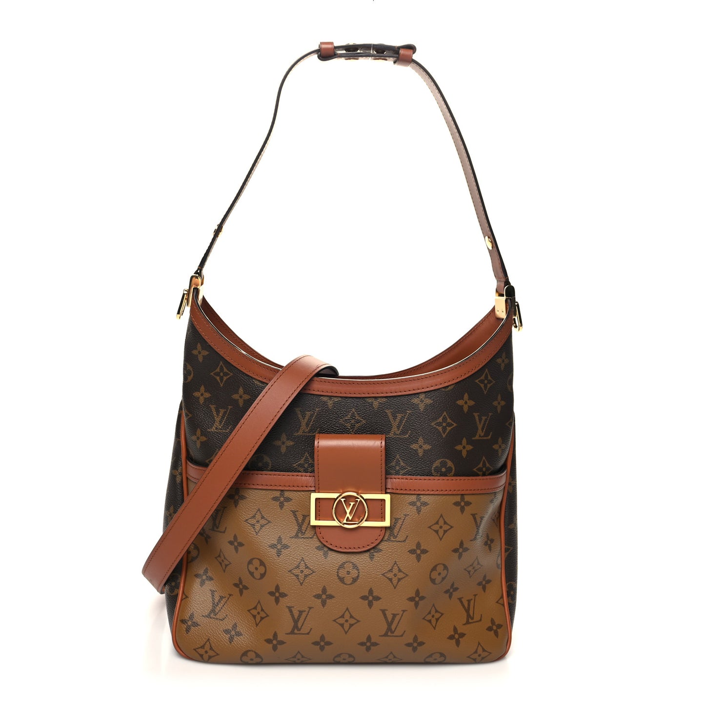 Reverse Monogram Dauphine Hobo MM