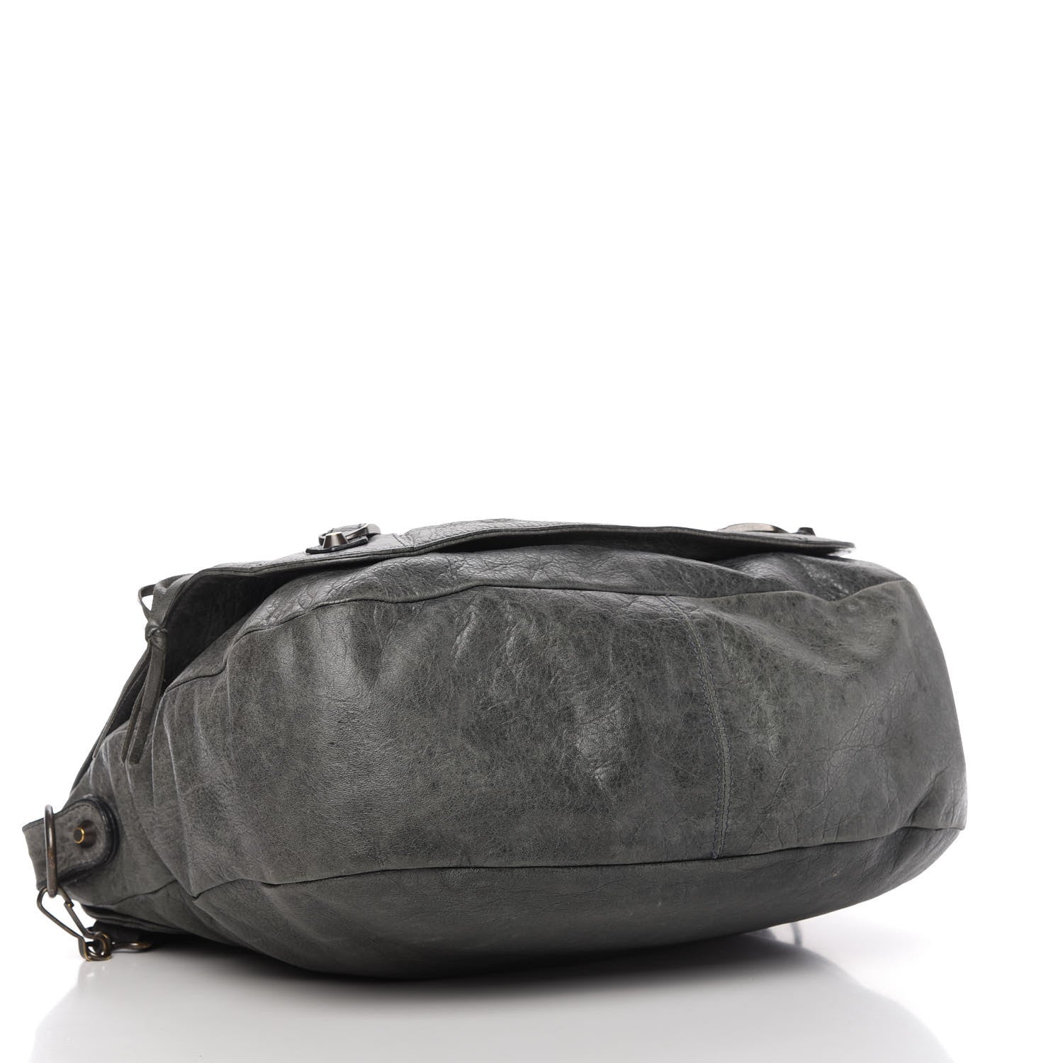 Balenciaga Agneau Classic Hardware Folk Messenger Anthracite 4 of 9