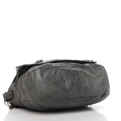 Balenciaga Agneau Classic Hardware Folk Messenger Anthracite 4 of 9