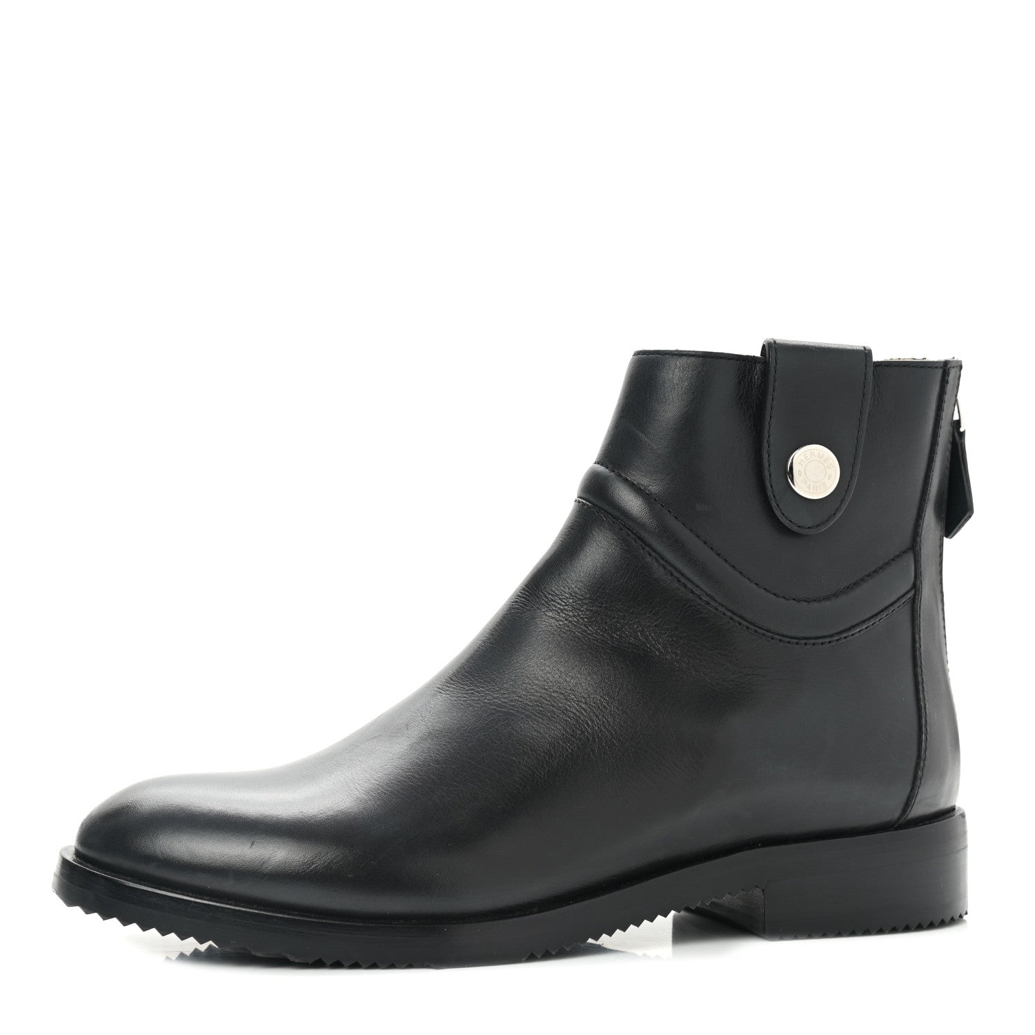 Hermes Waterproof Calfskin Womens Nedji Competition Boots 36 Black 1 of 9