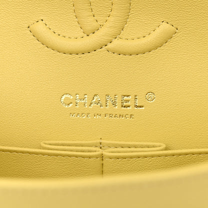 Chanel Caviar Quilted Small Double Flap Light Yellow 7 of 11