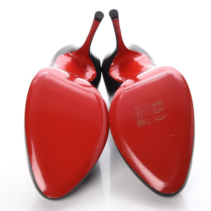 Christian Louboutin Shiny Nappa Toot Couverte 100 Pumps 40.5 Black 5 of 7