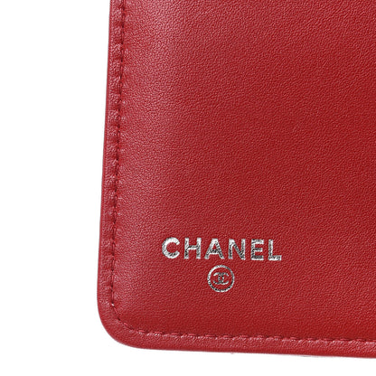 Chanel Caviar Quilted Zipped Pocket Wallet Dark Red 7 of 13