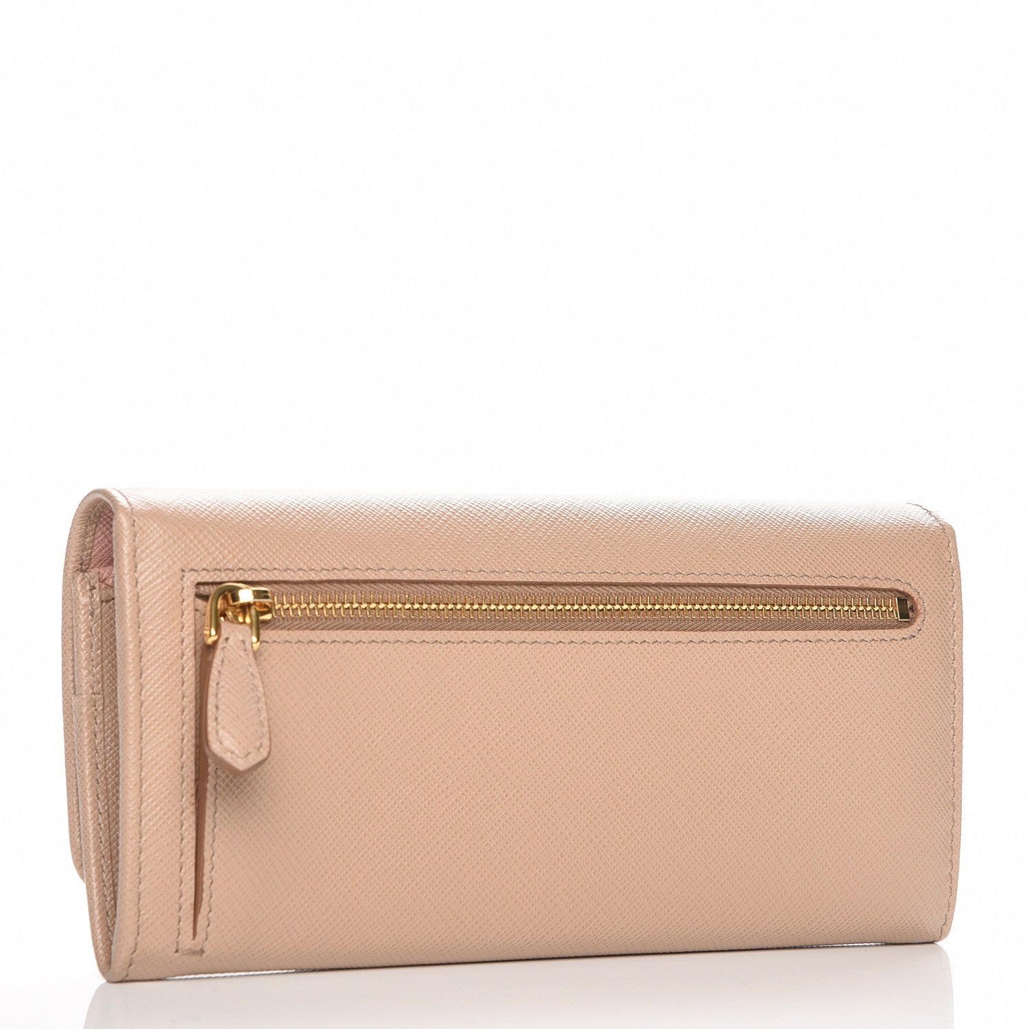 Prada Saffiano Colour Continental Flap Wallet Cammeo Orchidea 3 of 7