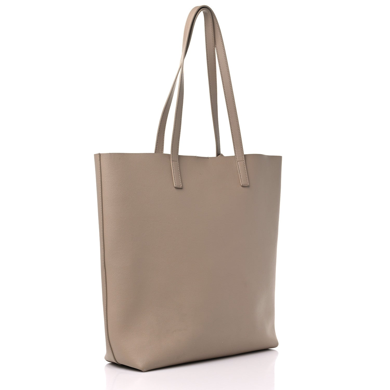 Saint Laurent Calfskin North-South Shopping Tote Dark Beige 4 of 16