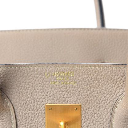 Hermes Togo Horseshoe Birkin 35 Gris Tourterelle Ardoise 13 of 18