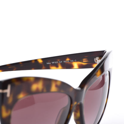Tom Ford Nika Cat Eye Sunglasses TF523 Havana 5 of 6