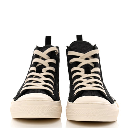 Christian Dior Oblique Kumo Mens B23 High Top Sneakers 42 Black Beige 2 of 9