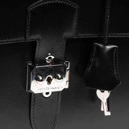 Hermes Box Sac a Depeche 41 Serviette Briefcase Noir 6 of 8