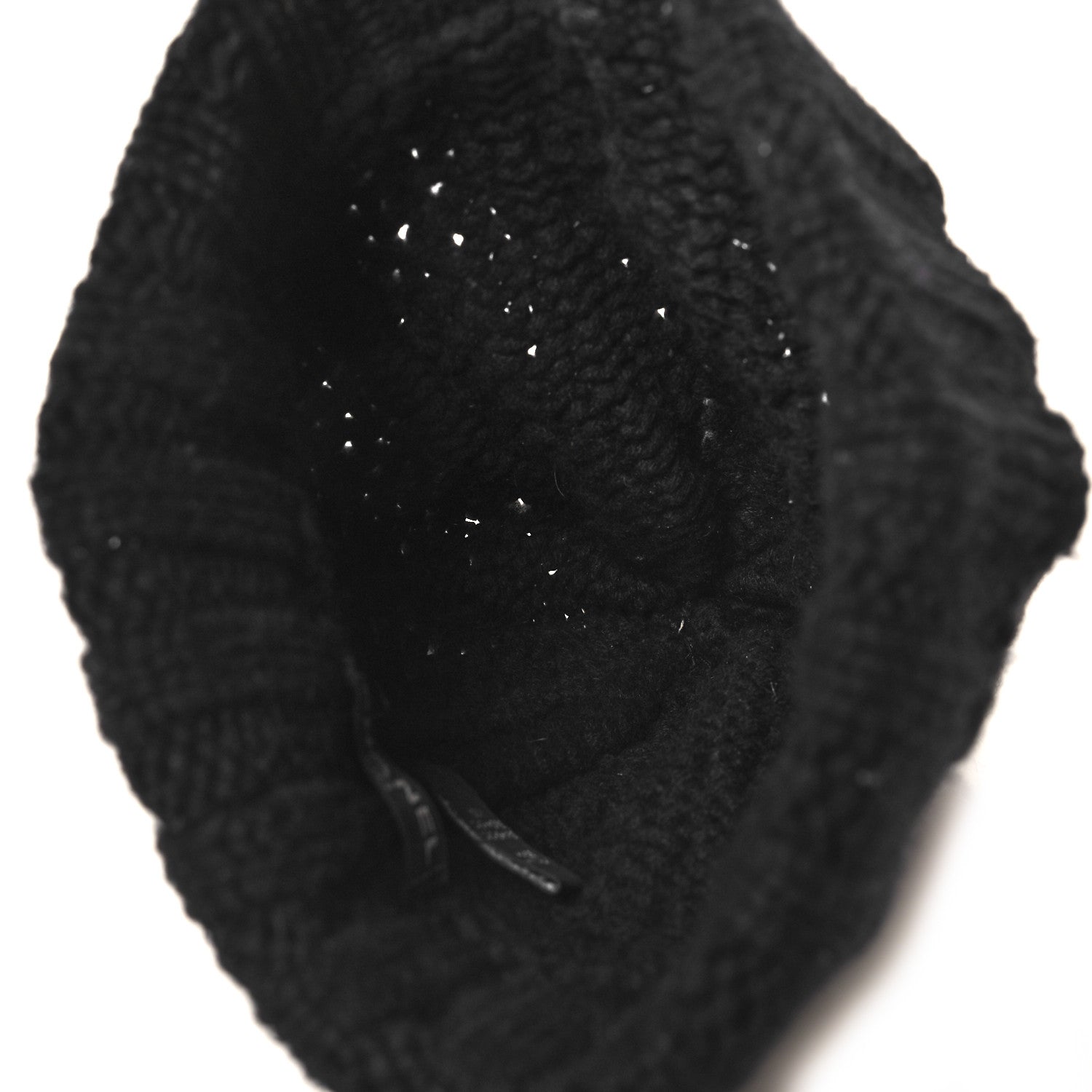 Chanel Cashmere Chain CC Beanie Hat Black 4 of 8