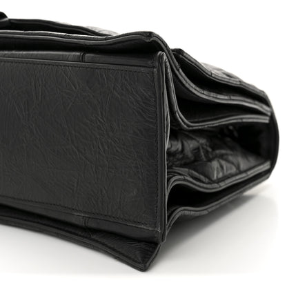 Balenciaga Crushed Calfskin Quilted Matte Black Hardware Large Crush Chain Bag Black 26 of 31